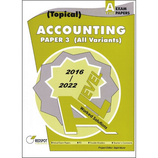 Picture of A Level Accounting P3 (Topical)