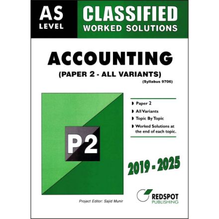 Picture of AS Level Classified Accounting P2 (All Variants)